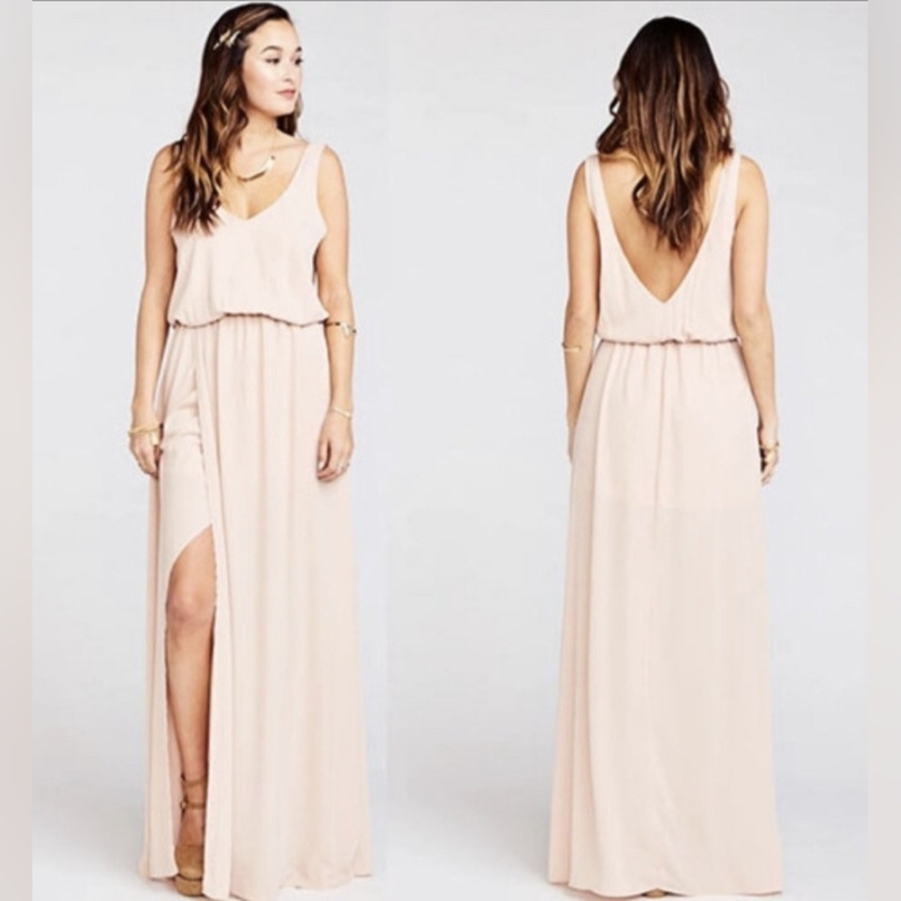 Show Me Your MuMu Blush Maxi Dress